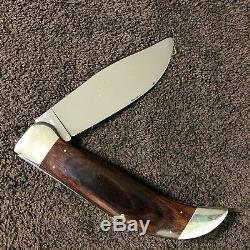 1971 CASE XX P172 9-Dot BUFFALO Hand Made Pakkawood Bulldog Knife withDisplay Box