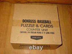 1986 DONRUSS Baseball Counter Display Box Unit (SEALED) 144+72 Packs Very Rare