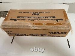 1988 Topps Baseball Jumbo Pack Counter Display Case 18ct Box