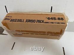 1988 Topps Baseball Jumbo Pack Counter Display Case 18ct Box