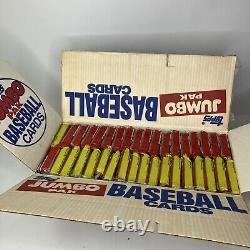 1988 Topps Baseball Jumbo Pack Counter Display Case 18ct Box