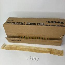 1988 Topps Baseball Jumbo Pack Counter Display Case 18ct Box