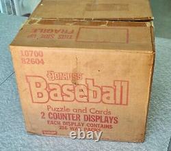 1989 Donruss Baseball Case With 2 Counter Display Boxes 10700 82604 (432 Packs)