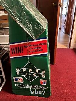 1990 UPPER DECK Baseball Advertising Display Stand and Wax Cases 500 Packs