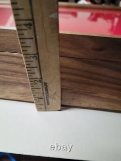 2- 12 X 18 X 2, oak, walnut, maple or cedar, showcase display