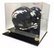 (2) Full Size Football Helmet Deluxe Uv Acrylic Mirror Back Display Cases