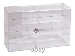 2-Shelf Acrylic Countertop Display Case (Comes with lock & key)