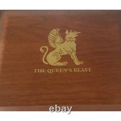 2 oz Queens Beasts Wood Display CASE ONLY Box Holder for 20 coins GRIFFIN 777