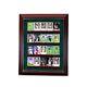 20 Trading Baseball Card Cabinet Style Display Case Hinged Door Glass Suede