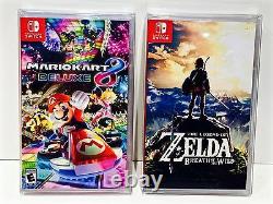 200 Box Protectors for NINTENDO SWITCH Video Games Custom Display Cases Sleeve