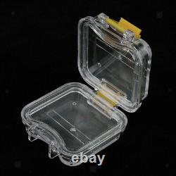 200 PCS Acrylic Jewelry Storage Box Dental Hinged Display Membrane Denture Cases