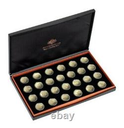 2019 Great Aussie Coin Hunt $1 Bronze Proof Set A-z With Display Case/box