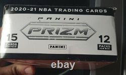 2021 Panini Prizm NBA Cello Packs LOT OF 12! FULL BOX WITH DISPLAY CASE