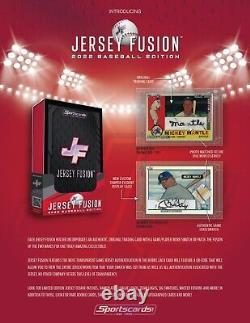 2022 Jersey Fusion Baseball Edition Case (8) Displays/80 Boxes