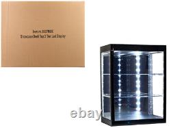2023 3 Tier Display Case with Mirror Back & LED Lights for 1/64-1/18 Scale Mo