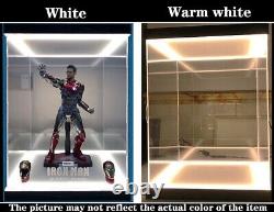 21.5 Acrylic Display Case Light box For Hot toys 1/6 Gumdam 1/60 PG Figure