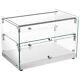 22 Dry Glass Countertop Bakery Display Case, Dual Service