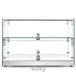 22 Dry Glass Countertop Bakery Display Case, Dual Service