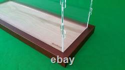 23 x 5 x 8 Acrylic Display Case for Trucks Ocean Liner Cruise Ships Walnut base