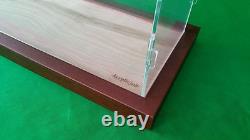 23 x 5 x 8 Acrylic Display Case for Trucks Ocean Liner Cruise Ships Walnut base