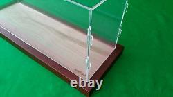 23 x 5 x 8 Acrylic Display Case for Trucks Ocean Liner Cruise Ships Walnut base