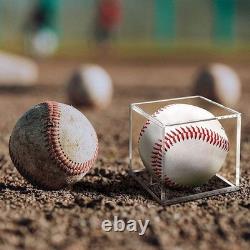 24 Pack Baseball Display Case UV Protected Acrylic Boxes