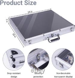24x20 Inch Aluminum Locking Display Case for Trade Shows Jewelry Collectibles
