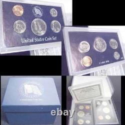 25 Years Mint Coin Sets 1973-1997 with Cases with Display Box