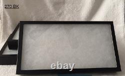 #270 (8)Riker Mount Display Case Shadow Box Frame Tray 14 1/2 X 7 3/4 X 1 1/2