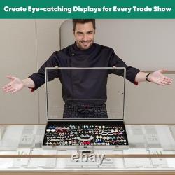 28''X20'' Trade Show Display Case, Portable Trade Show Display Case with Lock
