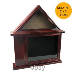 3'×5' Flag Display Case With Certificate And Document Holder Burial Shadow Box