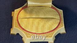 3 Art Deco Ring Presentation Cases, Ivory Celluloid, Velvet Lined Warner NY USA