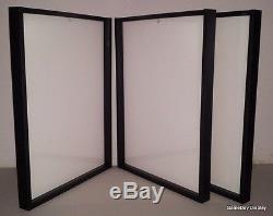 3 JERSEY Display Case Frame Shadow Box Frame Football Basketball White A