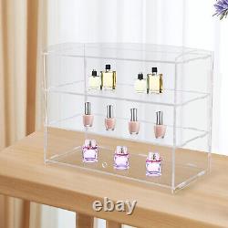 3-Layer Acrylic Clear Display Holder Showcase Collectibles Storage Cabinet Box