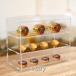 3-Layer Acrylic Clear Display Holder Showcase Collectibles Storage Cabinet Box