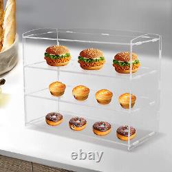 3-Layer Acrylic Clear Display Holder Showcase Collectibles Storage Cabinet Box