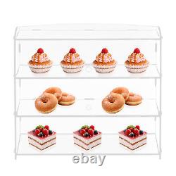 3-Layer Acrylic Clear Display Holder Showcase Collectibles Storage Cabinet Box