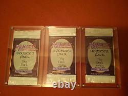 (3) The Dark Booster Packs MTG FACTORY SEALED /w Acrylic Display Cases x3