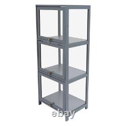3-Tier Acrylic Display Case Figurines Toy Ornament Display Shelf