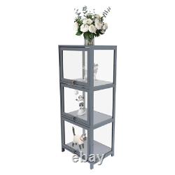 3-Tier Acrylic Display Case Figurines Toy Ornament Display Shelf