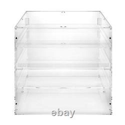 3-Tier Commercial Pastry Display Case, Countertop Bakery Display Case, Clear Box