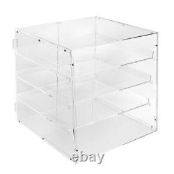 3-Tier Commercial Pastry Display Case, Countertop Bakery Display Case, Clear Box