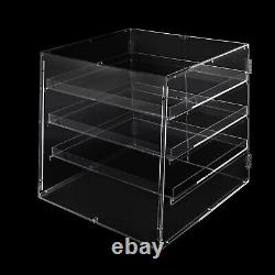 3-Tier Commercial Pastry Display Case, Countertop Bakery Display Case, Clear Box