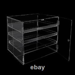 3-Tier Commercial Pastry Display Case, Countertop Bakery Display Case, Clear Box