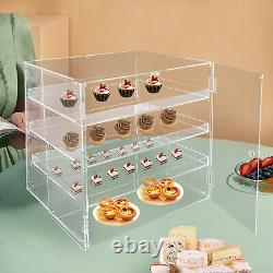 3-Tier Commercial Pastry Display Case, Countertop Bakery Display Case, Clear Box