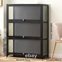 3-Tier Model Display Case Collection Shelf Storage Cabinet Protection Model Case
