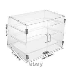 3 Tiers Clear Pastry Display Canbinet&Commercial Bakery Acrylic Display Case New