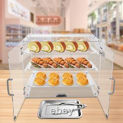 3 Tiers Clear Pastry Display Canbinet&Commercial Bakery Acrylic Display Case New