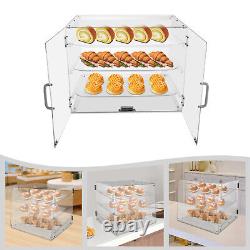 3 Tiers Clear Pastry Display Canbinet&Commercial Bakery Acrylic Display Case New