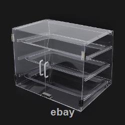 3 Tiers Clear Pastry Display Canbinet&Commercial Bakery Acrylic Display Case New